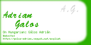 adrian galos business card